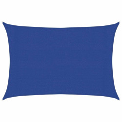 Żagiel przeciwsłoneczny, 160 g/m², niebieski, 3x4 m, HDPE