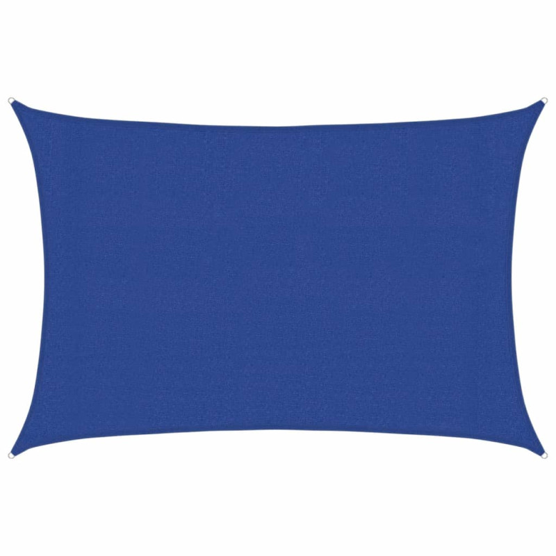 Żagiel przeciwsłoneczny, 160 g/m², niebieski, 3x4 m, HDPE