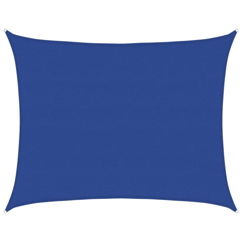 Żagiel przeciwsłoneczny, 160 g/m², niebieski, 6x8 m, HDPE
