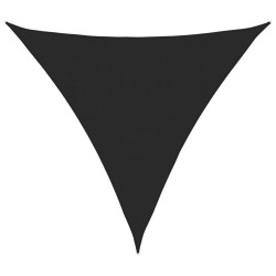 Żagiel przeciwsłoneczny, 160 g/m², czarny, 4x4x4 m, HDPE