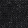 Żagiel przeciwsłoneczny, 160 g/m², czarny, 4x4x4 m, HDPE