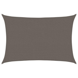 Żagiel przeciwsloneczny, 160 g/m², antracytowy, 2,5x4 m, HDPE