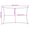 Żagiel przeciwsloneczny, 160 g/m², antracytowy, 2,5x4 m, HDPE