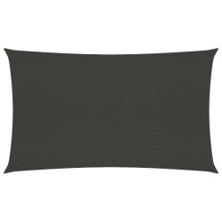 Żagiel przeciwsłoneczny, 160 g/m², antracytowy, 3x5 m, HDPE