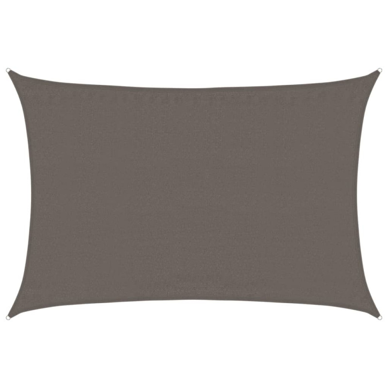 Żagiel przeciwsłoneczny, 160 g/m², antracytowy, 3,5x4,5m, HDPE