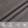 Żagiel przeciwsłoneczny, 160 g/m², antracytowy, 5x8 m, HDPE