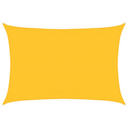 Żagiel przeciwsłoneczny, 160 g/m², żółty, 3,5x4,5 m, HDPE