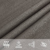 Żagiel przeciwsłoneczny, 160 g/m², antracyt, 4,5x4,5x4,5m, HDPE