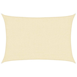 Żagiel przeciwsłoneczny, 160 g/m², kremowy, 2x2,5 m, HDPE