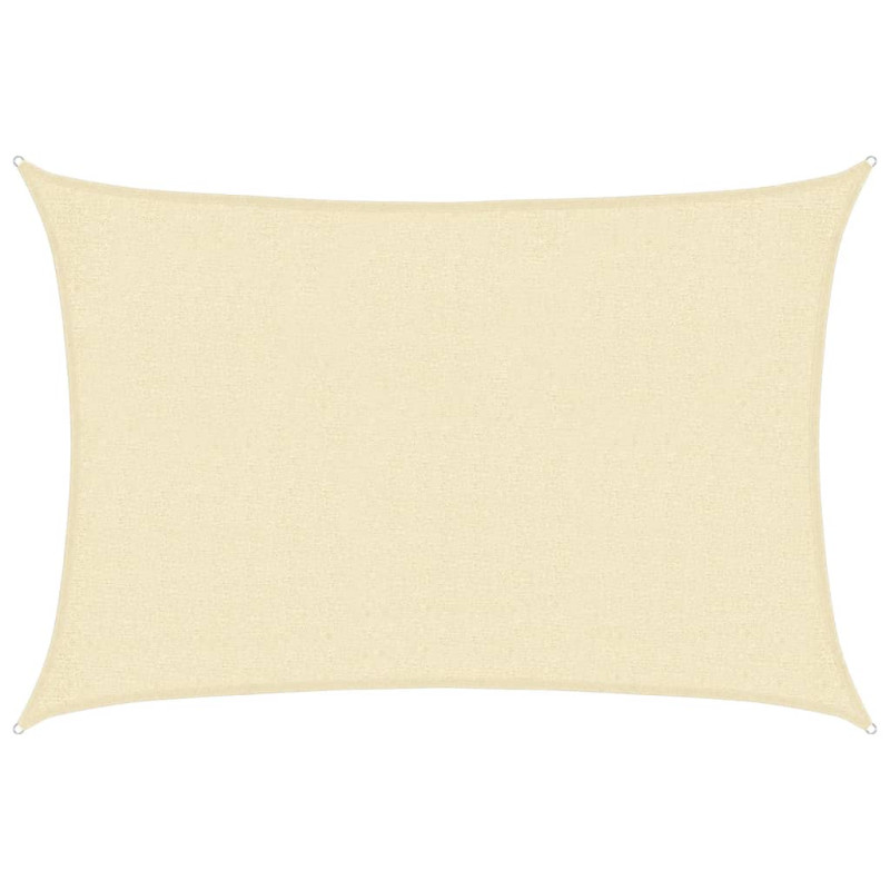 Żagiel przeciwsłoneczny, 160 g/m², kremowy, 2x2,5 m, HDPE