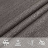 Żagiel przeciwsłoneczny, 160 g/m², antracytowy, 4/5x4 m, HDPE