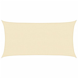 Żagiel przeciwsłoneczny, 160 g/m², kremowy, 2x3,5 m, HDPE