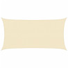 Żagiel przeciwsłoneczny, 160 g/m², kremowy, 2x3,5 m, HDPE