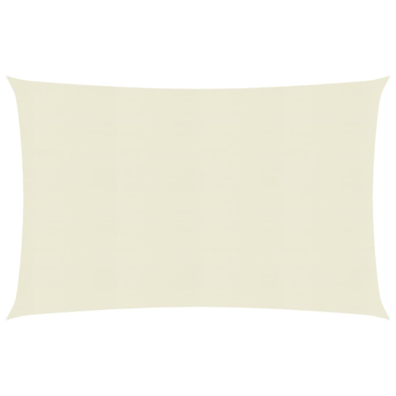 Żagiel przeciwsłoneczny, 160 g/m², kremowy, 3x5 m, HDPE