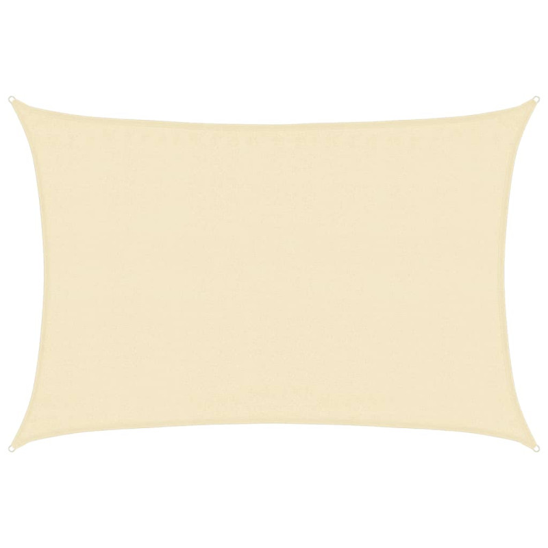 Żagiel przeciwsłoneczny, 160 g/m², kremowy, 3,5x4,5 m, HDPE