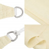 Żagiel przeciwsłoneczny, 160 g/m², kremowy, 3,5x4,5 m, HDPE