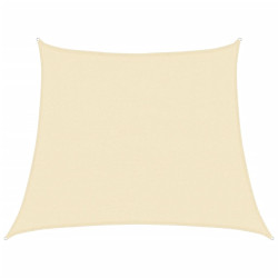 Żagiel przeciwsłoneczny, 160 g/m², kremowy, 3/4x3 m, HDPE
