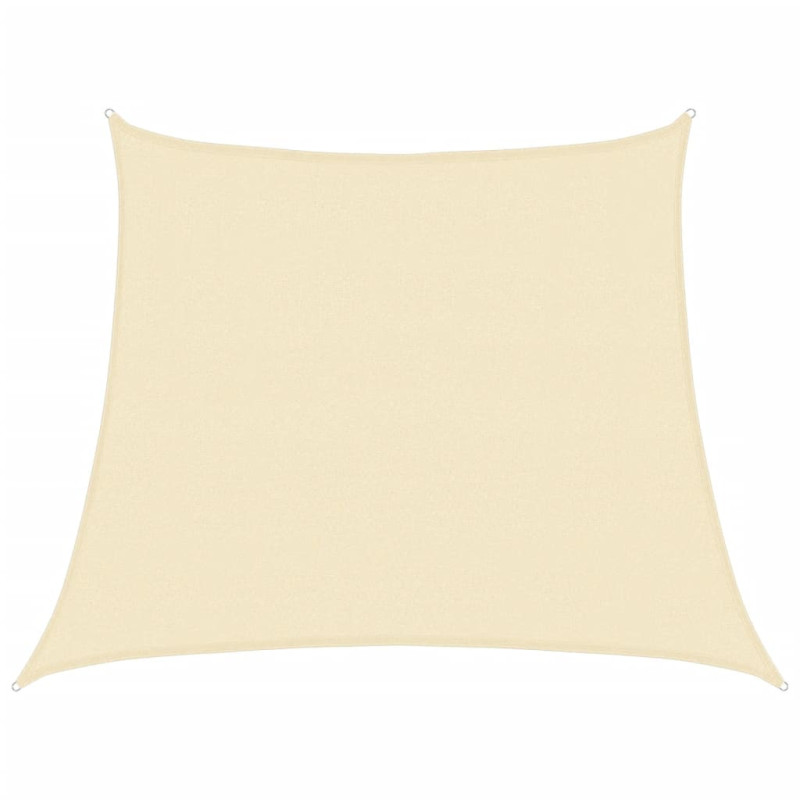 Żagiel przeciwsłoneczny, 160 g/m², kremowy, 3/4x3 m, HDPE