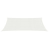 Żagiel przeciwsłoneczny, 160 g/m², biały, 2,5x4,5 m, HDPE