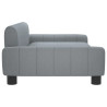 Sofa dla dzieci, jasnoszara, 90x53x30 cm, obita tkaniną