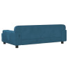 Sofa dla dzieci, niebieska, 90x53x30 cm, aksamit