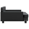 Sofa dla dzieci, czarna, 90x53x30 cm, sztuczna skóra