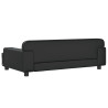Sofa dla dzieci, czarna, 90x53x30 cm, sztuczna skóra
