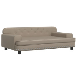 Sofa dla dzieci, cappuccino, 90x53x30 cm, sztuczna skóra