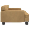 Sofa dla dzieci, brązowa, 70x45x30 cm, aksamit