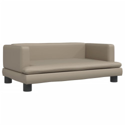 Sofa dla dzieci, cappuccino, 80x45x30 cm, sztuczna skóra