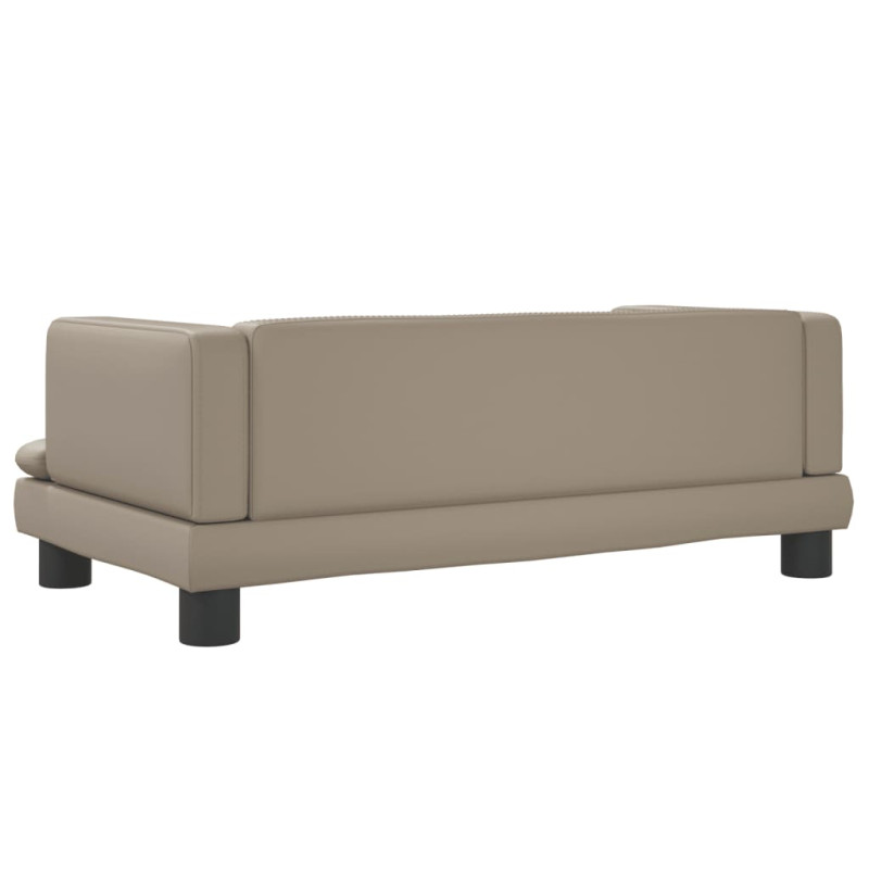 Sofa dla dzieci, cappuccino, 80x45x30 cm, sztuczna skóra