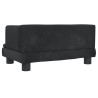 Sofa dla dzieci, czarna, 60x40x30 cm, aksamit