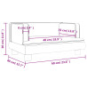 Sofa dla dzieci, czarna, 60x40x30 cm, aksamit