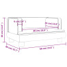 Sofa dla dzieci, kremowa, 60x40x30 cm, aksamit