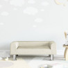 Sofa dla dzieci, kremowa, 70x45x26,5 cm, aksamitna