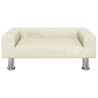 Sofa dla dzieci, kremowa, 70x45x26,5 cm, aksamitna