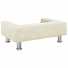 Sofa dla dzieci, kremowa, 70x45x26,5 cm, aksamitna