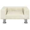 Sofa dla dzieci, kremowa, 50x40x26,5 cm, aksamitna
