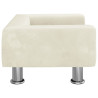Sofa dla dzieci, kremowa, 50x40x26,5 cm, aksamitna