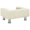 Sofa dla dzieci, kremowa, 50x40x26,5 cm, aksamitna