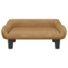 Sofa dla dzieci, brązowa, 70x40x24 cm, aksamit