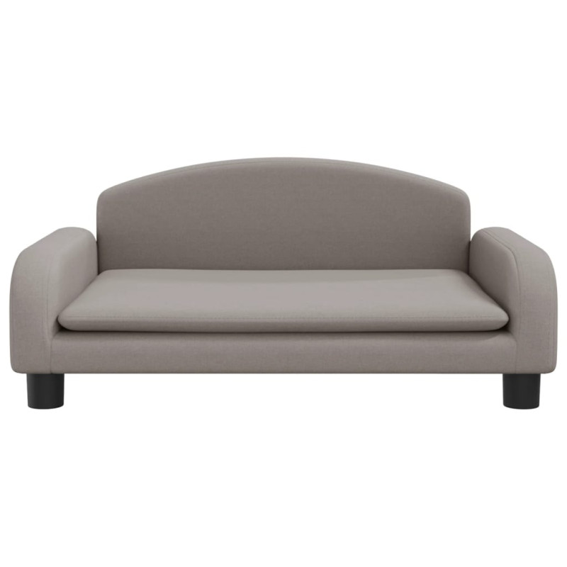 Sofa dla dzieci, kolor taupe, 70x45x30 cm, obita tkaniną