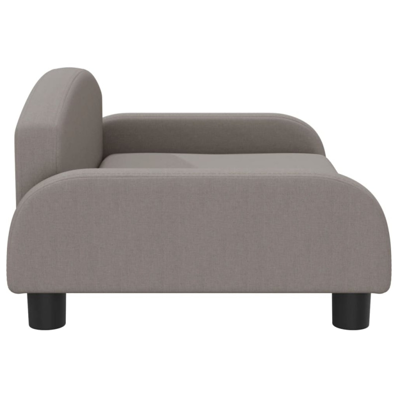 Sofa dla dzieci, kolor taupe, 70x45x30 cm, obita tkaniną