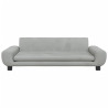 Sofa dla dzieci, jasnoszara, 100x54x33 cm, aksamit