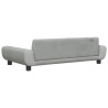 Sofa dla dzieci, jasnoszara, 100x54x33 cm, aksamit