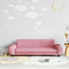 Sofa dla dzieci, różowa, 100x54x33 cm, aksamit