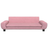 Sofa dla dzieci, różowa, 100x54x33 cm, aksamit