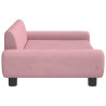 Sofa dla dzieci, różowa, 100x54x33 cm, aksamit