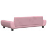 Sofa dla dzieci, różowa, 100x54x33 cm, aksamit
