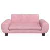 Sofa dla dzieci, różowa, 70x45x33 cm, aksamit